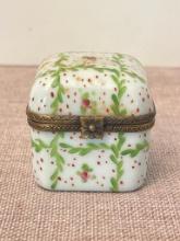 Hand Painted Limoges Trinket Box with Tiny Perfume Bottles :)