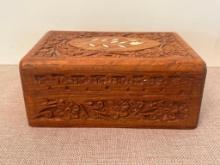Carved Wooden Box