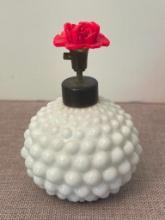 I.W. Rice Imports Milk Glass Perfume Bottle