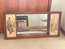 MCM Turner Manufacturing Co. Wall Shelf Mirrored Shadow Box (1963)