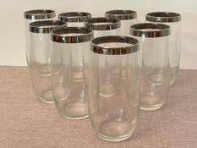 Set of 9 Vintage Drinking Glasses