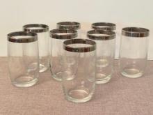 Set of 8 Vintage Juice Glasses
