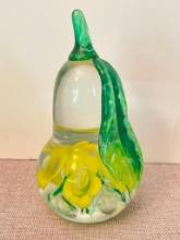 Vintage Gibson Hand Blown Glass Pear