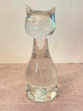 Hand Blown Glass Cat