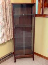Vintage MCM Sliding Door Display Cabinet