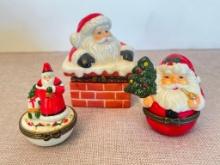 Group of 3 Christmas Trinket Boxes