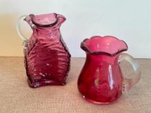Pair of Glass Vases
