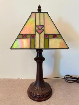 Contemporary Stained Glass Lamp