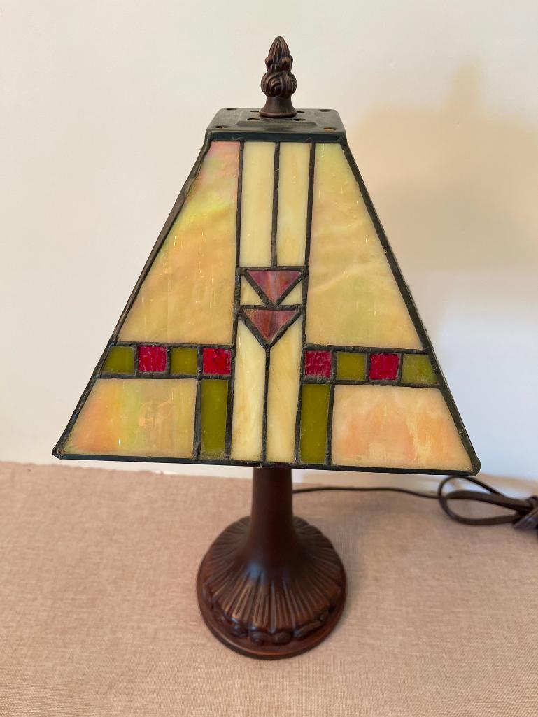 Contemporary Stained Glass Lamp