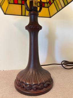 Contemporary Stained Glass Lamp
