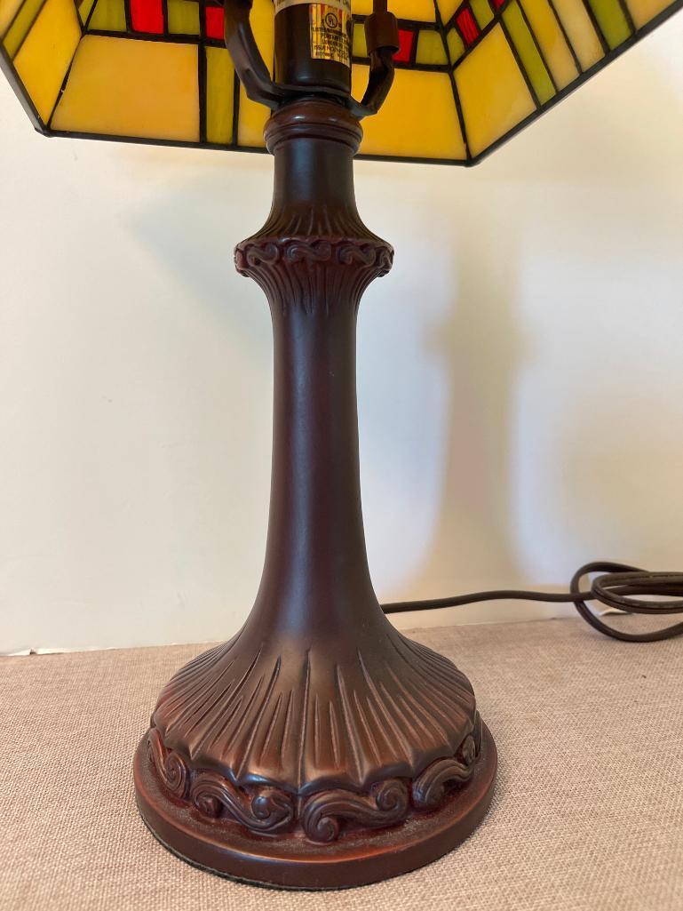 Contemporary Stained Glass Lamp
