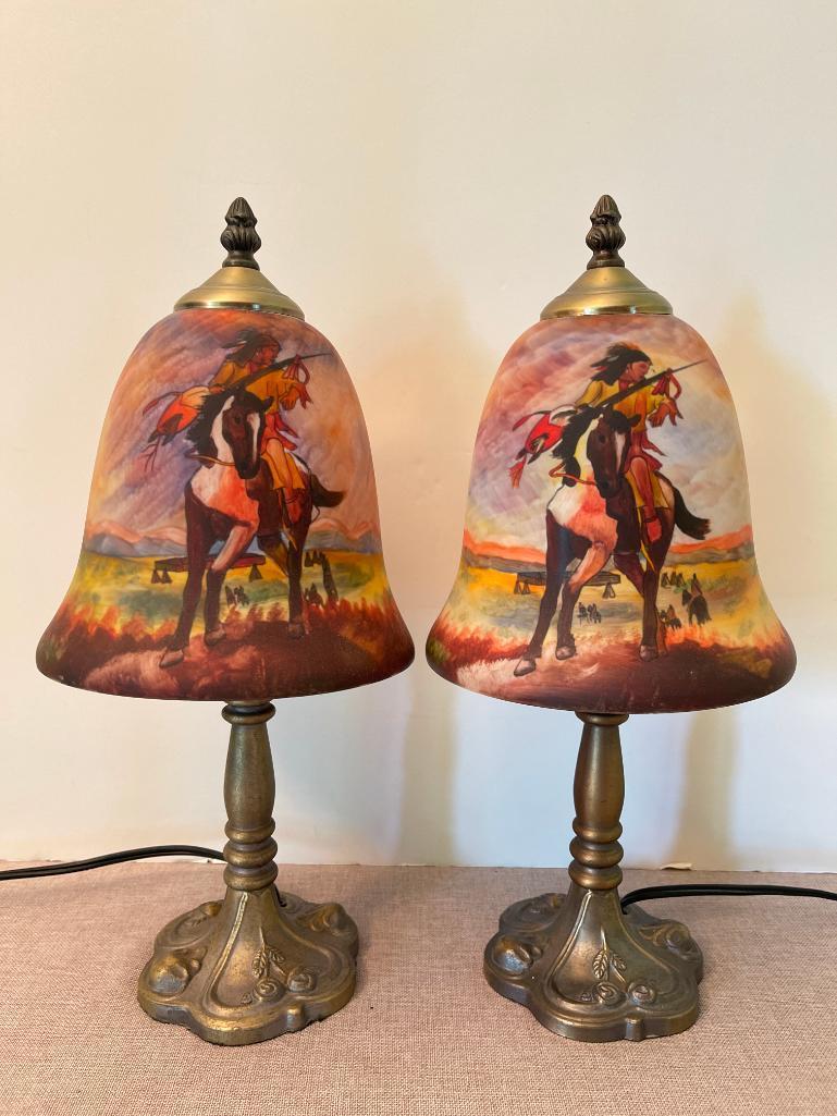 Pair of Native American Lamps