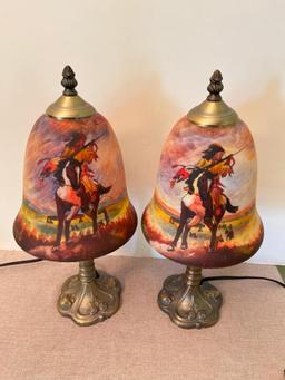 Pair of Native American Lamps