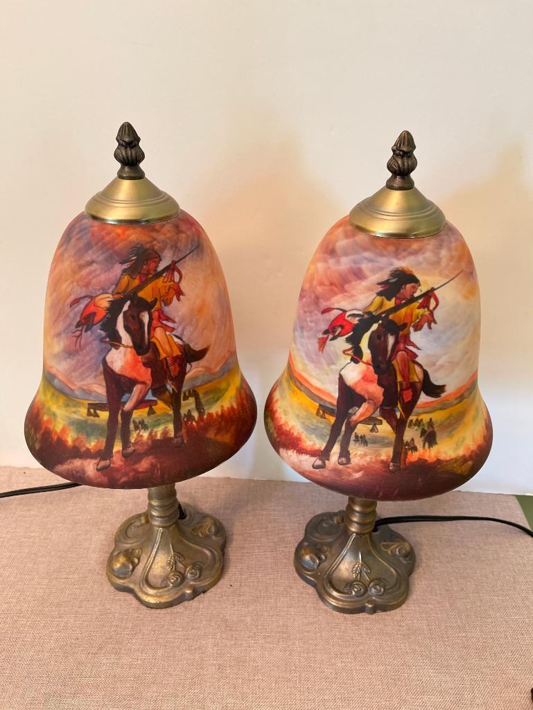 Pair of Native American Lamps