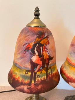 Pair of Native American Lamps