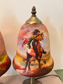 Pair of Native American Lamps
