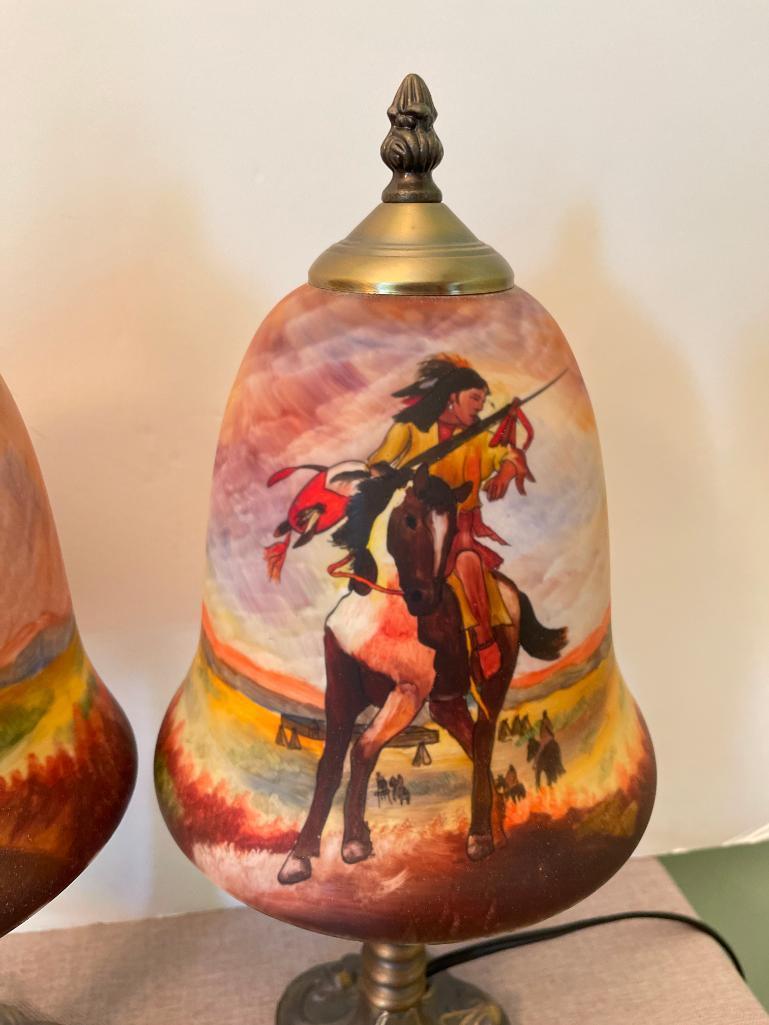 Pair of Native American Lamps