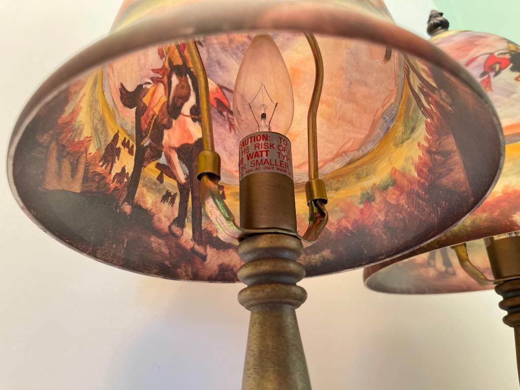 Pair of Native American Lamps