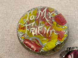 Pair of Glass Paperweights