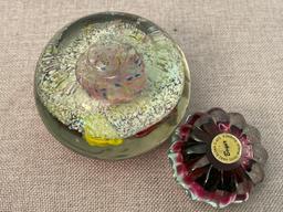 Pair of Glass Paperweights