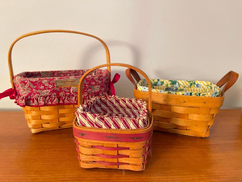 Group of 3 Longaberger Baskets