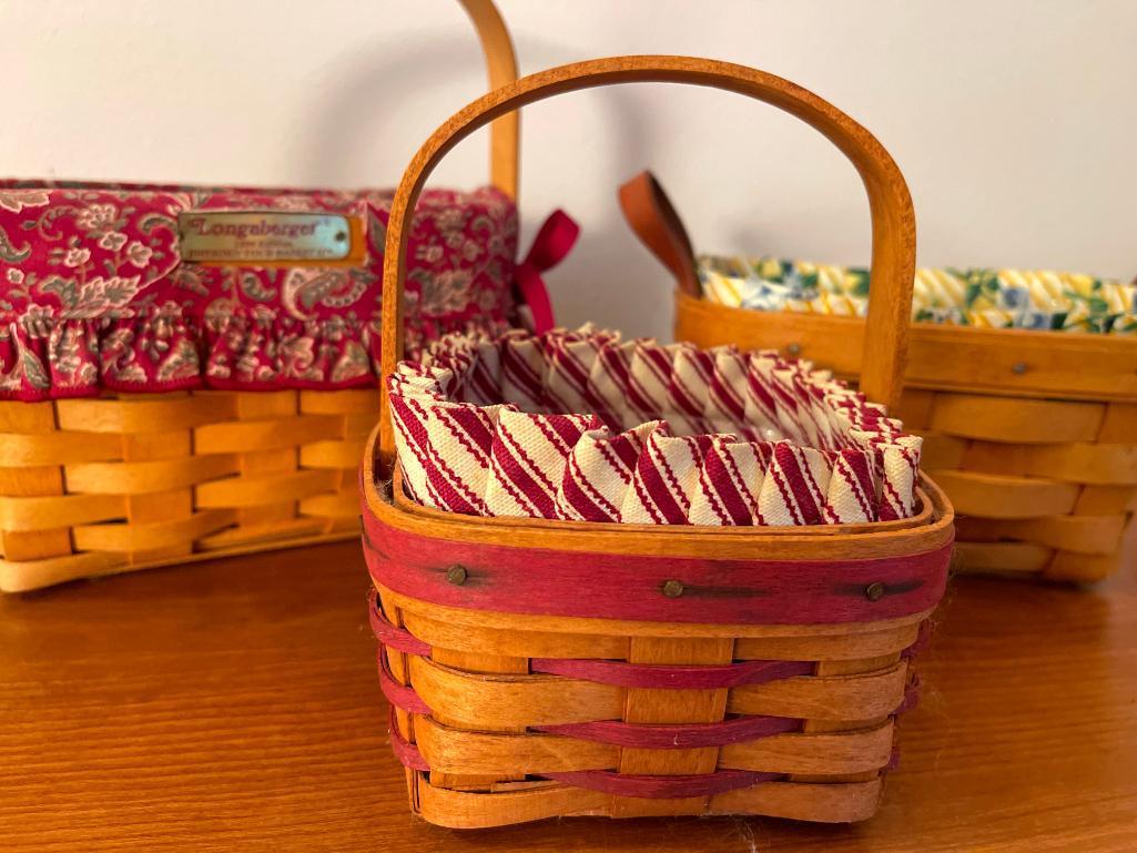 Group of 3 Longaberger Baskets