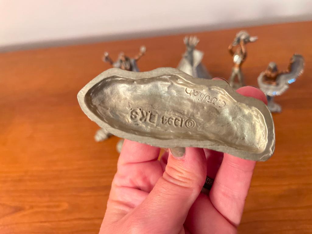 Pewter Native American Figures