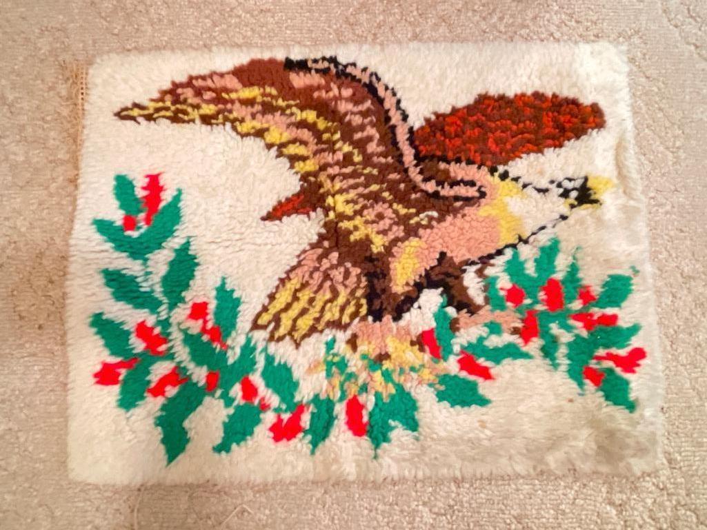 Vintage Latch Hook Rug