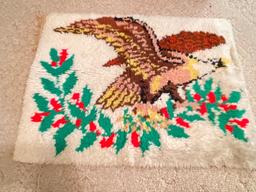 Vintage Latch Hook Rug