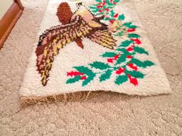 Vintage Latch Hook Rug