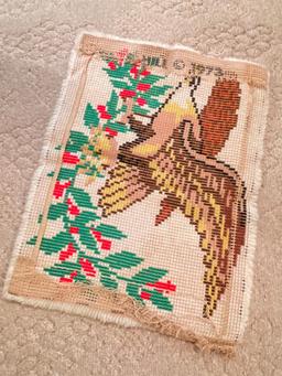 Vintage Latch Hook Rug