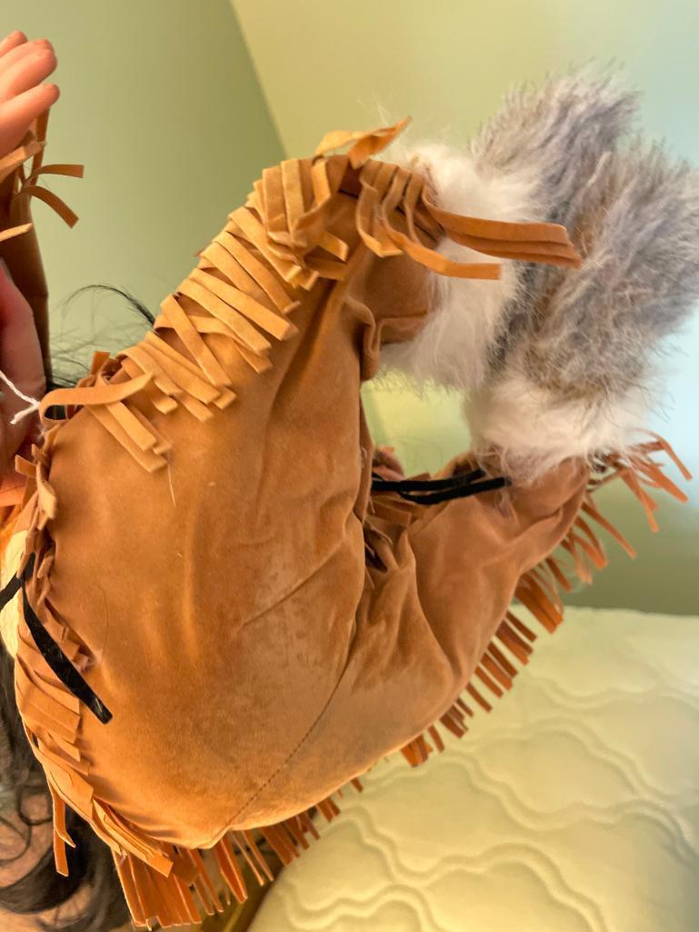 Bisque Head Native American Doll