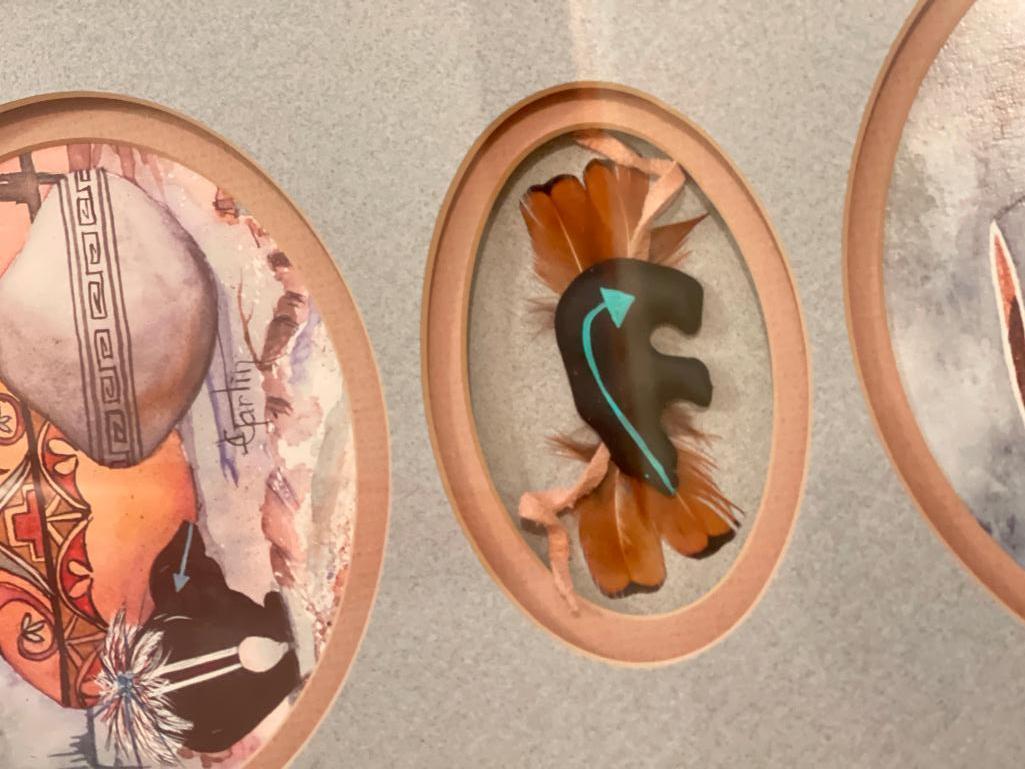 Pair of Native American Framed Art