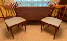 MCM Drop Leaf Dining Table with 4 Chairs