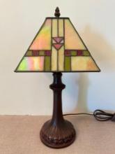 Contemporary Stained Glass Lamp
