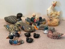 Group of Duck Figurines