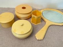Vintage Bakelite Vanity Set