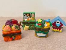 Group of Trinket Boxes
