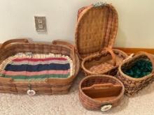 Group of Wicker Baskets