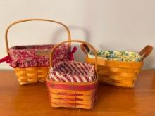 Group of 3 Longaberger Baskets