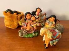 Group of 3 Friends of the Feather Figurines