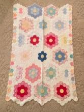Vintage Quilted Baby Blanket