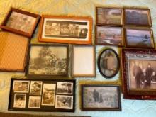 Group of Vintage Photos and Frames