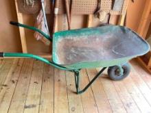 Vintage Metal Wheel Barrow
