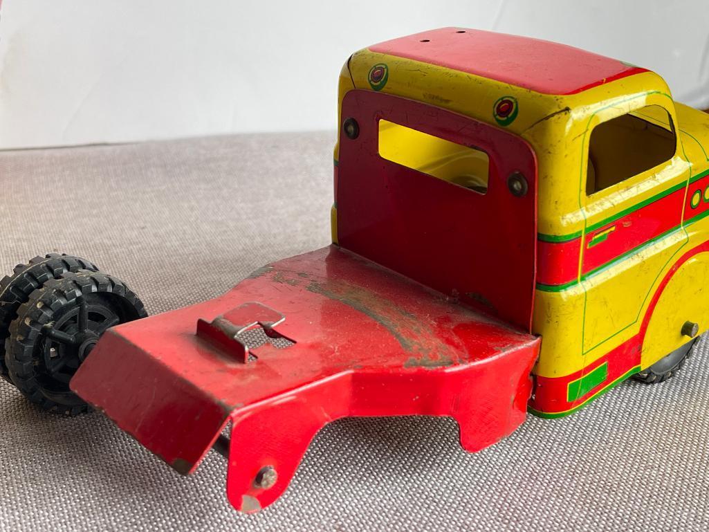 Group of Vintage Tin Toy Cars - All with Damage