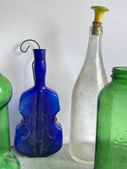 Group of Vintage Glass Bottles