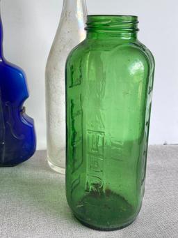 Group of Vintage Glass Bottles