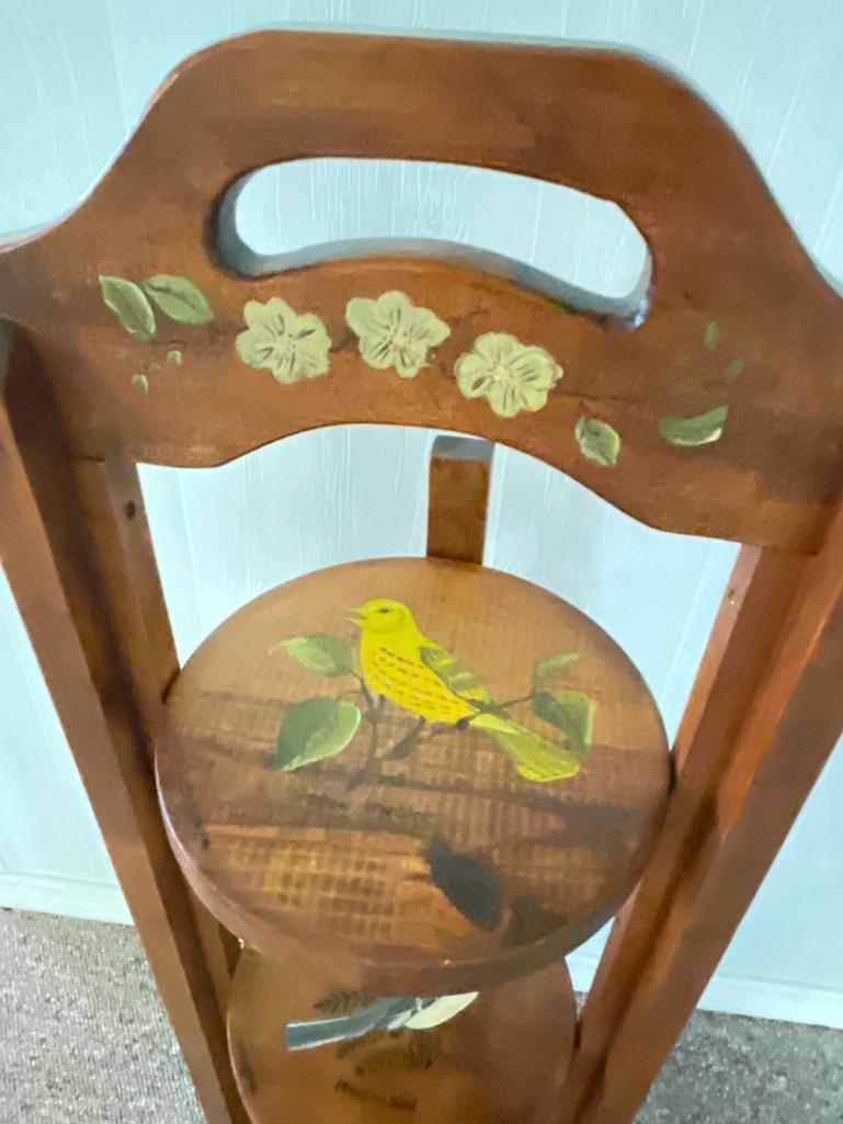 Wooden Hand Painted Display Stand