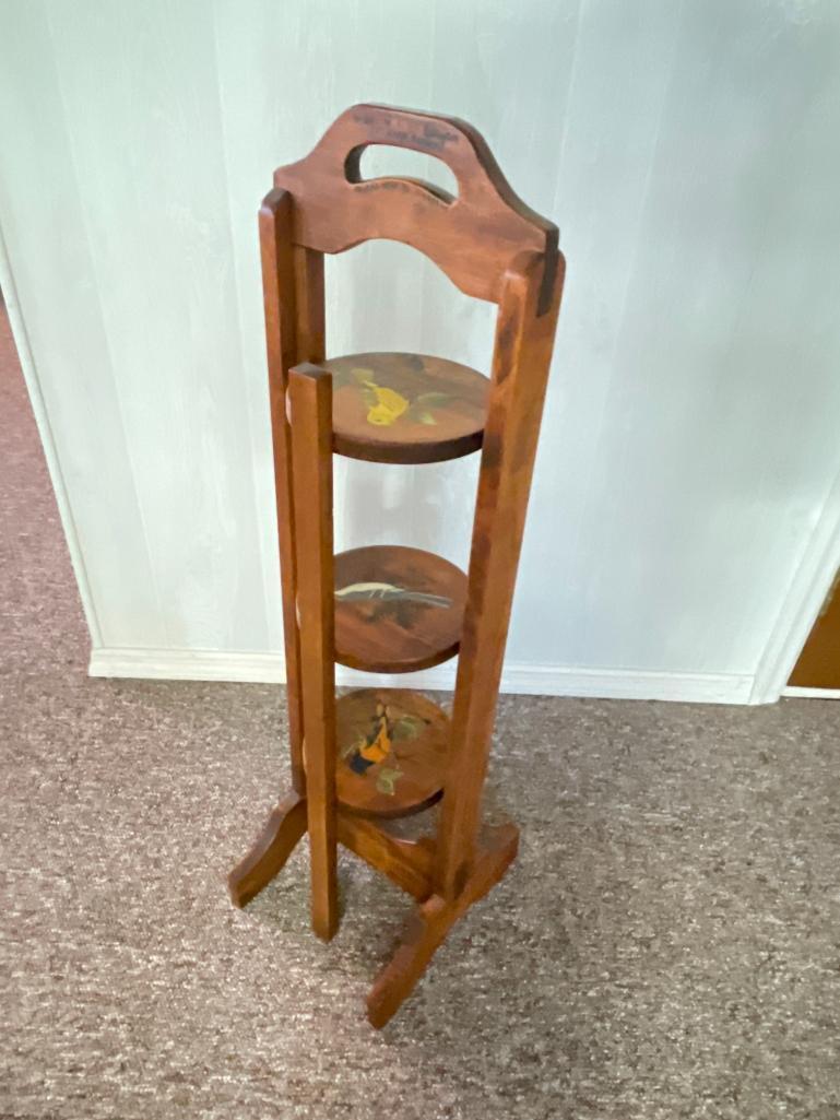 Wooden Hand Painted Display Stand