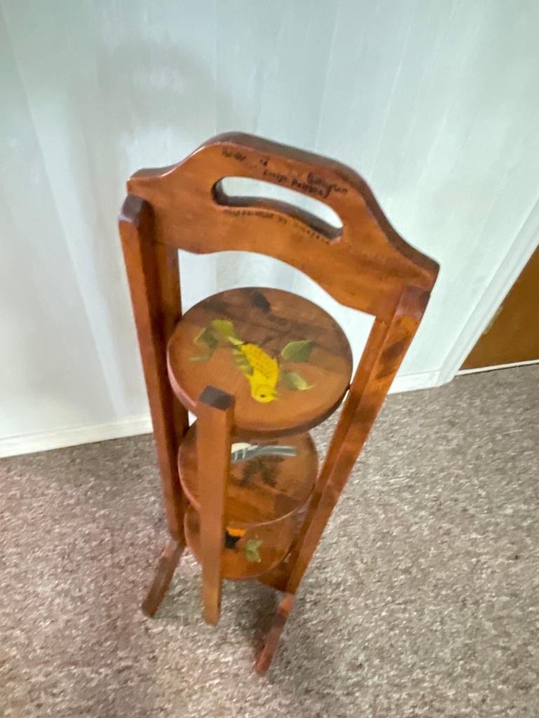 Wooden Hand Painted Display Stand